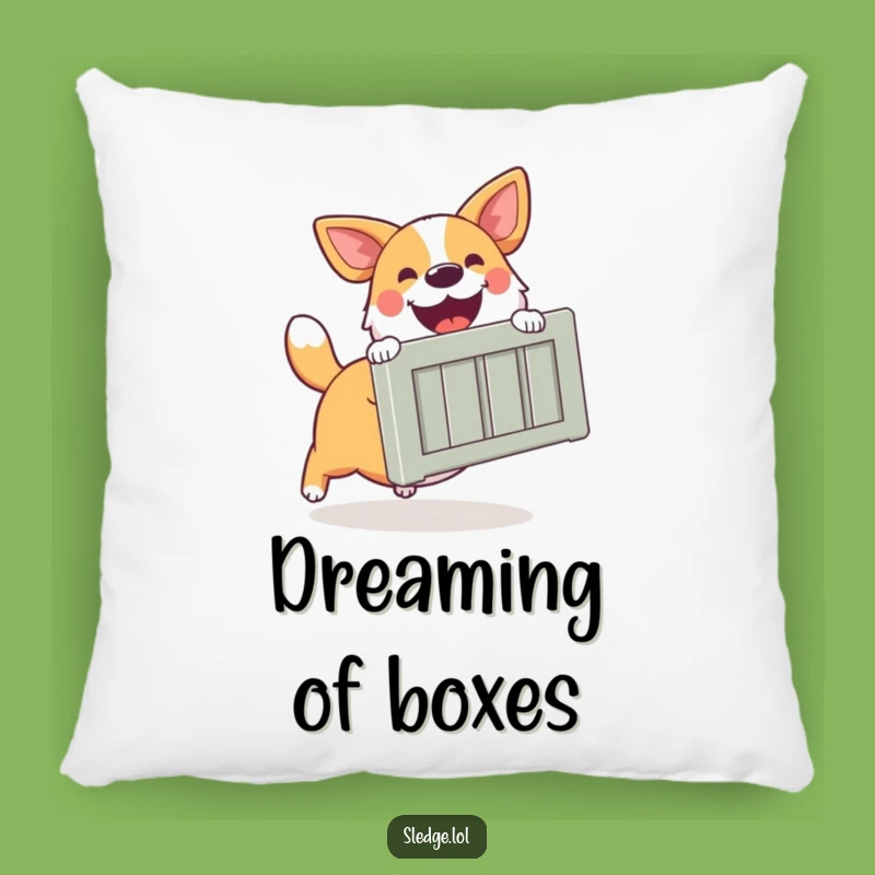 Funny Dog Pillow: Cozy Helper, Crate Pusher Comfort - A Huggable Funny Gift