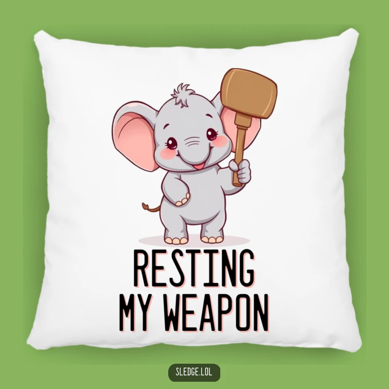 Funny Elephant Mallet Pillow: Cozy Comfort Meets Hilarious Cheerfulness