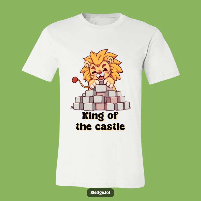 Funny Lion Blocks T-Shirt: Roar with Power in this Hilarious Tee