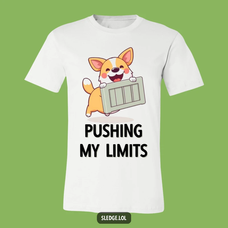 Funny Dog T-Shirt: Eager Helper, Crate Pusher - The Ultimate Funny Gift Tee